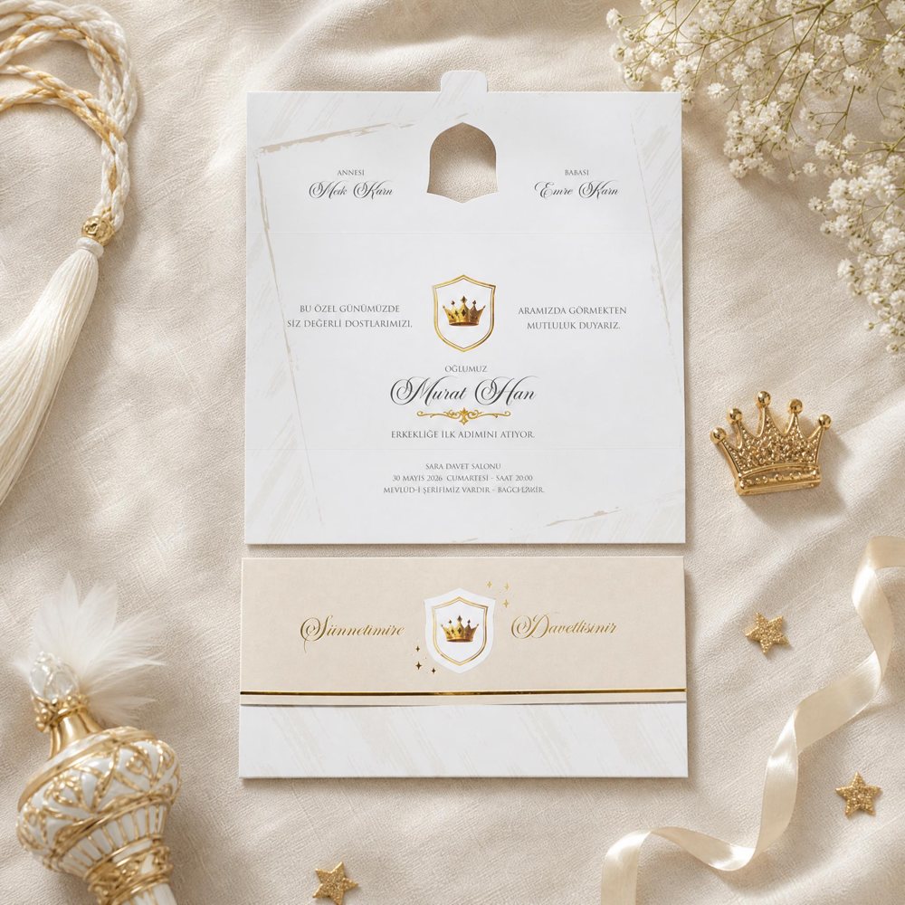 Premium Sünnet Davetiye ES-SN-073 — ES-SN-073