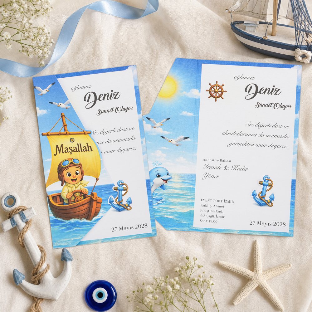 Premium Sünnet Davetiye ES-SN-083 — ES-SN-083
